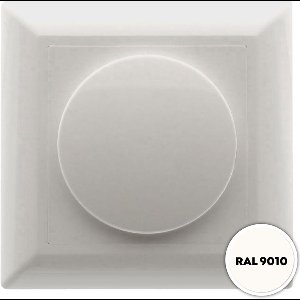 Dimmerknop Wit met Centraalplaat en Raamwerk - EcoDim