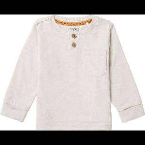 Noppies Boys tee Taft long sleeve Jongens T-shirt - Oatmeal - Maat 62