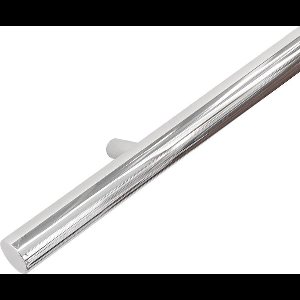 RVS Gepolijst design trapleuning 270 cm met 3 houders