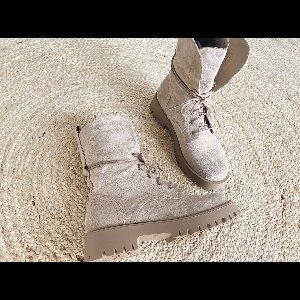Shoekueen Dames Suede Beige Veter 36