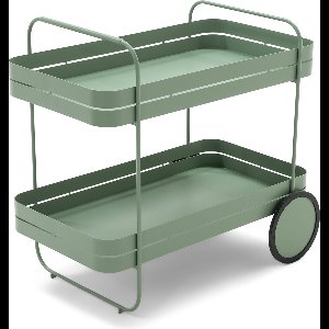 Spinder Design trolley Gin & Trolley - Dusty Green - Staal