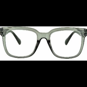 Ear2Ear 21802 leesbril Max sterkte +1.00 tm +3.00 Grijs transparant montuur, zwarte poot