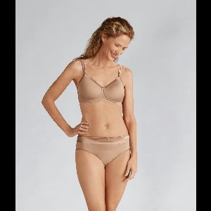 Amoena Prothese Bh Voorgevormd Zonder Beugel Lara Satin SB NUDE - maat EU 80A / FR 95A
