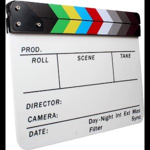 Director Clapper Board / Scene Board / Clapboard / Filmklapper - Kleur