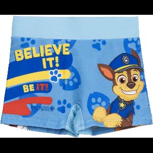 Paw Patrol Zwembroek Jongens – Zwemshort met Chase, Marshall & Rubble – Blauw Design