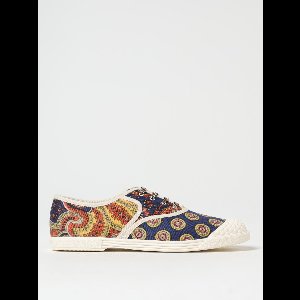 Paisley Print Canvas Sneakers - Multicolor