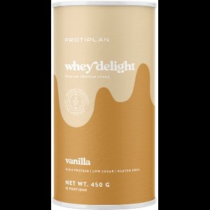 Protiplan - Whey Protein Delight Vanilla Cream - 450 g - Eiwitrijk - Low carb