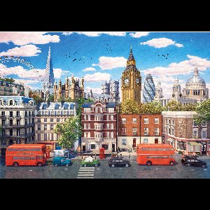 Gibsons - Streets of London (door Dominic Davison) - 500 stukjes 48×34cm (b×h) - Legpuzzel voor volwassenen