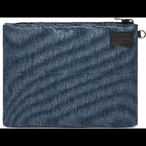 Pacsafe Klein Reisetui - RFID-beveiligd - Recycled polyester - Lichtgewicht - Veelzijdig - Reisdocumenten houder- met Ritssluiting - Paspoort, Geld en Creditcard - Blauw
