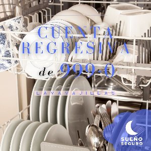 Cuenta regresiva de 999-0: Lavavajillas