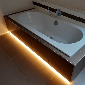 Badkamerverlichting | Bad led strip set | Badkamer verlichting | Onderbouwverlichting | 2 meter led strip | Dual White | Warm en koud witte verlichting | Met wandpaneel