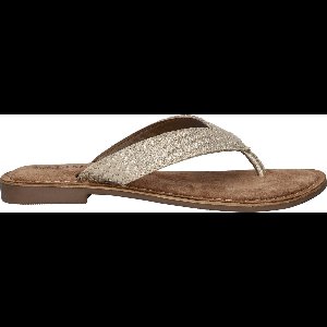 Lazamani dames teenslipper - Goud - Maat 43