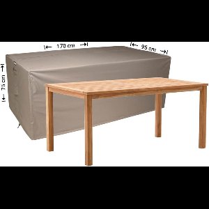 Raffles Covers Beschermhoes tuintafel - 170 x 95 H: 75 cm - RT170 - Waterdicht - Ademend - UV-bestendig - Elastisch rijgkoord - Beschermhoes tuinmeubelen