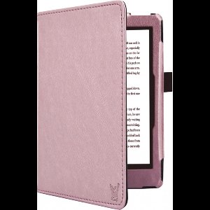 Hoesje geschikt voor Kobo Clara 2E - Book Case Premium Sleep Cover Kunstleer Hoes met Auto/Wake Functie - Roségoud