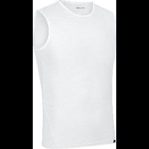 GripGrab - Ultralight Mesh Mouwloos Base Layer Zomer Fiets Ondershirt Polygiene Zweethemd - Wit - Heren - Maat XS