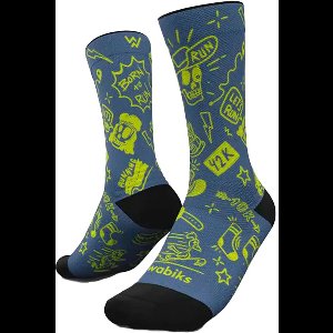 Wabiks Run Tattoo Crewsokken Blauw EU 39-42 Man,Vrouw