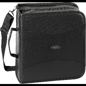 CD/DVD-tas zwart 320 CD 33,2 x 32 x 14,4 cm kunstleer antistatisch