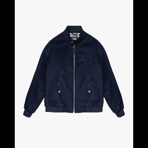 WOOL HARRINGTON NAVY