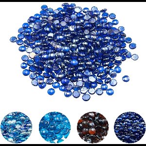 VEVOR Vuurglas 9KG Vuurkorf Glazen Stenen 19MM Haardglas Glazen Stenen Kobaltblauw