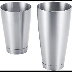 Boston Cocktail Shaker Set - Roestvrij Staal - 600/750 ML - Zilver - Thuis en Bar - Bartending Tools