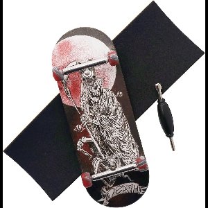 Professioneel Vingerboard Set Houten Deck, CNC Trucks en Swirl Wielen (Inclusief Tape & Tools)