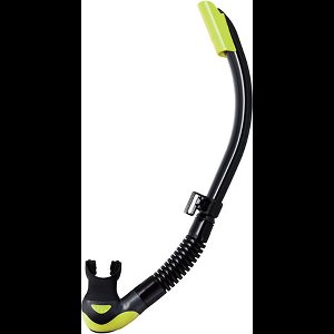 TUSA Platina II Hyperdry – Premium snorkel met Hyperdry-systeem en hypoallergene siliconen mondstuk – Geel/Zwart – SP-170QB FY