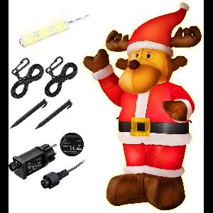 Monzana Opblaasbaar Rendier - 135cm 3 LED´S – Verlichting IP44