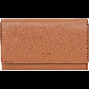 HEXAGONA LEREN PORTEMONNEE COGNAC