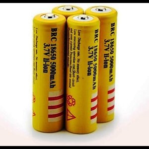 Oplaadbare lithium 18650 3.7V batterij/accu per 2 stuks