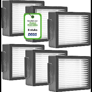 DEGG® - Hepa Filter - Geschikt voor iRobot Roomba - i1 i3 i3+ i4 i4+ i5 i5+ i6 i6+ i7 i7+ i8 i8+ e5 e6 e7 - Jaarpakket - VOORDEEL-VERPAKKING - 6 STUK(S)