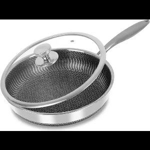 Hongli Hybride Koekenpan hoog - Diameter 28 CM - Anti aanbak - Inclusief deksel - De Rolls Royce onder de koekenpannen!