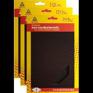 Deltafix Anti-krasvilt - 3x A4 knipvel - zwart - 210 x 297 mm - rechthoek - zelfklevend - beschermvilt