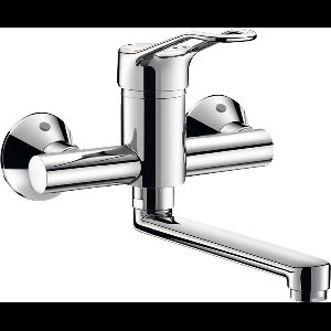 Mech. muurmngkrn Securit draaib. uitl. L.150, open greep, S/C