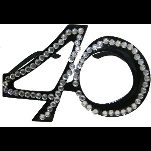 40 Jaar Zwarte Diamanten Bril