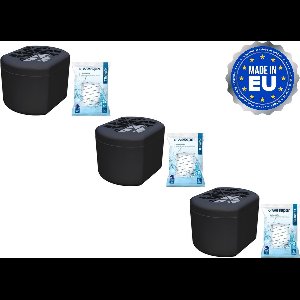 Vochtopnemer - vochtvreter - 250g – Tegen Schimmelvorming – Zwart - Voordeelverpakking  - 3 stuks