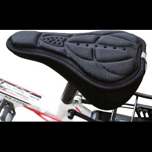 Fiets zadel kussen 3D zadelhoes voor meer comfort / Zwart / HaverCo