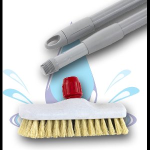 Professionele Schrobber / Luiwagen met telescoopsteel Anker / Tampico / Kunststof / Rood / Telescoop Steel