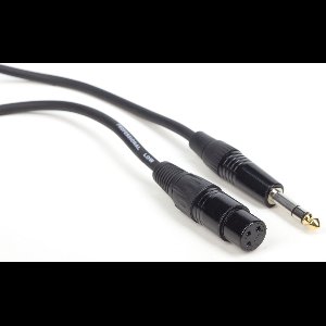 DAP Audio Microfoon Kabel - Female XLR naar Jack Stereo - 3m (Zwart)
