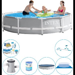 Prism Frame Rond 305x76 cm - Zwembad Met Accessoires