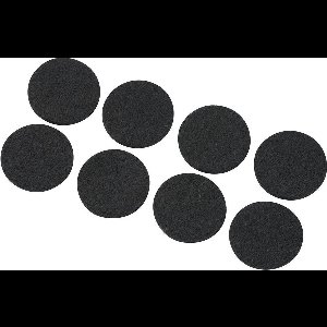 TRU COMPONENTS FP2503WT Viltdoppen Zelfklevend, Rond Zwart (Ø x h) 25 mm x 3 mm 8 stuk(s)