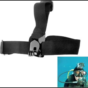 ST-24 Anti-slip verstelbare elastische hoofdriemriem voor GoPro Hero 4 / 3+ / 3/2/1 (zwart)