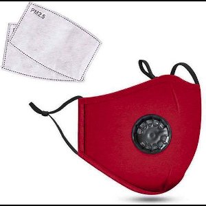 Rood Mondkapje Wasbaar Mondmasker - Herbruikbaar en Wasbaar Mondkapje - Rood