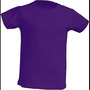 JHK Kinder t-shirt in Paars maat 3-4 jaar (104) - set van 5 stuks