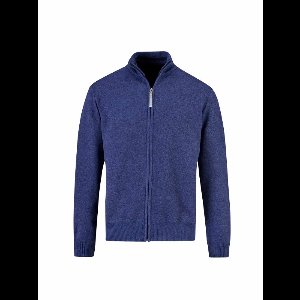 BJØRNSON Poul Gebreid Vest Heren - 4 Seizoenen - Ademend - Maat L - Donkerblauw