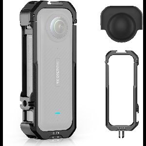 Ulanzi IN-04 Camera Cage Metaal voor Insta360 X4 - Krasvrije bescherming - Inclusief lensdop - Sterke constructie - Mounts voor extra accessoires - Statiefbevestiging - Zwart
