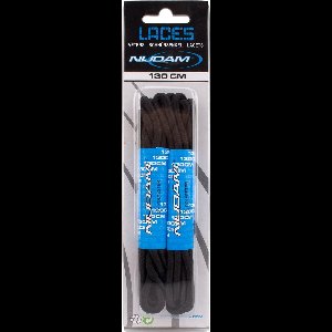 Nijdam Veters Rond - 130 cm - 1 Paar - Zwart