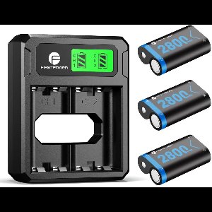 Oplaadstation met 3 batterijen geschikt voor de Xbox One Series X & Xbox One - Oplaadbare Batterij Set - Xbox Oplaadbare Accu