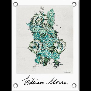 Tuin decoratie Bloemen - Planten - Groen- Kunst - 30x40 cm - Tuindoek - Buitenposter