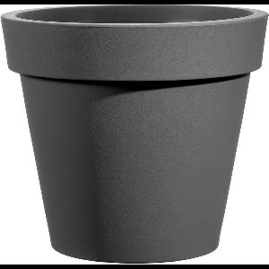 Bloempot Easy, rond Ø80 cm, H75 cm, antraciet - VECA