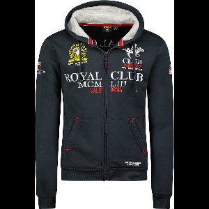 Geographical Norway Gantub Vest Met Capuchon En Rits Blauw - M